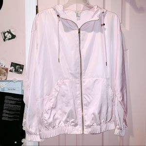 Light Pink Jacket / Windbreaker (w/ Gold Accents)